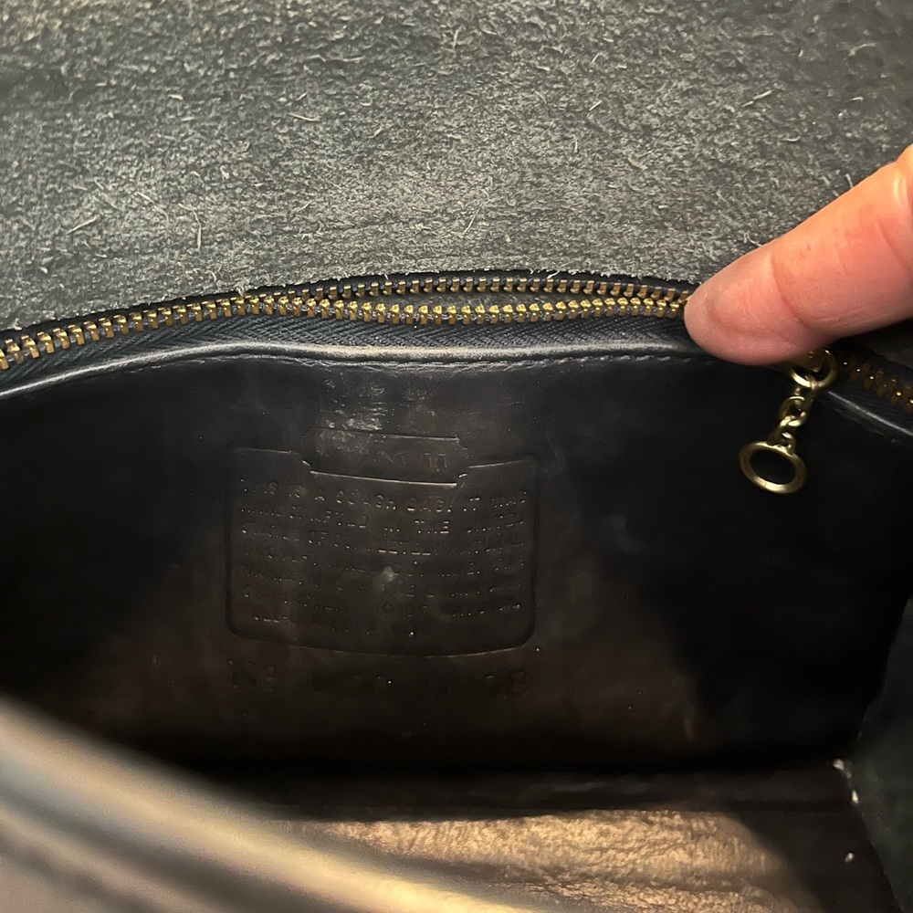 Coach Vintage 80s 90s Black Leather M5C 9908 Devon‎ Handbag - Picture 5 of 10